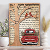 Personalized Couples Red Truck 2 Layers Wooden Plaque NVL25DEC23VA2 Wood Plaque HumanCustom - Unique Personalized Gifts Made Just for You