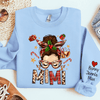 Merry Christmas Grandma Nana Mom Messy Bun With Grandkids Personalized Sweatshirt NVL26OCT23KL1 White T-shirt and Hoodie HumanCustom - Unique Personalized Gifts Made Just for You