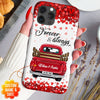 Sweet Couple On Red Truck, Forever & Always Personalized Phone Case NVL29DEC22CT1 Silicone Phone Case Humancustom - Unique Personalized Gifts Iphone iPhone 14