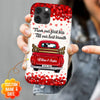 Sweet Couple On Red Truck, From Our First Kiss Till Our Last Breath Personalized Phone Case NVL29DEC22CT3 Silicone Phone Case Humancustom - Unique Personalized Gifts Iphone iPhone 14
