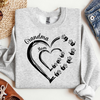Grandma Mom Heart Handprint Kids Personalized Sweatshirt NVL29NOV23KL1
