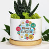Nana Mom's Garden With Colorful Daisy Flower Kids, Mother's Day Gift Personalized Plant Pot NVL30MAR23VA1 Ceramic Plant Pot Humancustom - Unique Personalized Gifts