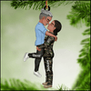 Acrylic Ornament, Couple Portrait Military, Gifts by Occupation Personalized NVL30OCT23KL4 Acrylic Ornament HumanCustom - Unique Personalized Gifts Made Just for You