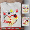 Customized Native American Blessed To Be Called Grandma Hand Heart T-shirt NVL31AUG21TP1 T-Shirt Humacustom - Unique Personalized Gifts