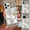 Personalized Blessed To Be Called Grandma Butterfly Brown Leopard Glass Phone case NVL31AUG21TT3 Glass Phonecase FUEL