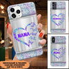 Personalized Grandma Butterfly Jewelry Glass Phone case NVL31AUG21VA2 Glass Phonecase FUEL