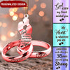 Customized Couple God Knew My Heart Needed You Christmas Gift Xmas Wedding Rings Acrylic Ornament HLD24OCT22NY2 Acrylic Ornament Humancustom - Unique Personalized Gifts Pack 1