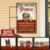 Personalized Custom Dogs Metal Sign Pht-29Tp049 Metal Sign Human Custom Store 12.5 x 17.5 in - Best Seller