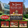 Personalized Backyard Bar & Grill Barkyard Dogs Flag Pht-Ftp031 Garden Flag Dreamship 12x18in