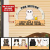 Personalized Custom Cats Backyard Porch Catio Bar And Grill Cut Metal Sign Cut Metal Sign Human Custom Store
