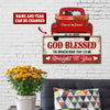 Personalized God Blessed The Broken Road That Led Me Straight To You Customized Cut Printed Metal Sign Pht-49Nq001 Cut Metal Sign Human Custom Store 18x18in - Best Seller