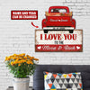 Personalized I Love You To The Moon And Back Customized Cut Printed Metal Sign Pht-49Nq003 Cut Metal Sign Human Custom Store 18x18in - Best Seller