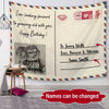 Personalized I am Looking Forward To Growing Old With You Fleece Blanket Fleece Blanket Dreamship Medium (50x60in)