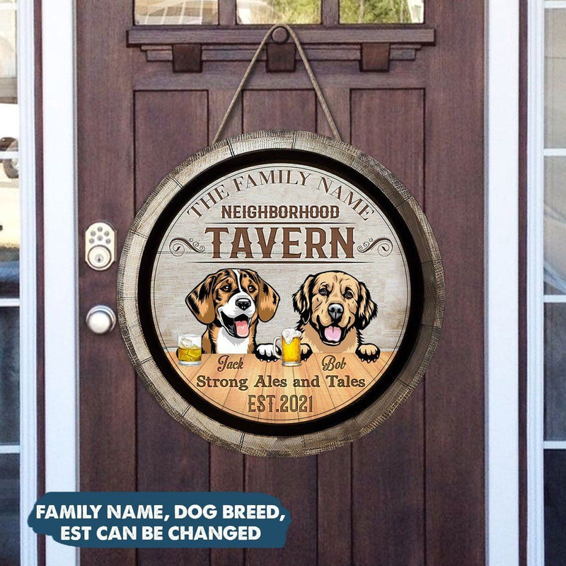 Discover Customized Neighborhood Tavern Strong Ales And Tales Wood Sign