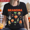 Grandma Little Monster Spooky Halloween Shirt Personalized Shirt PM04JUL23NY1