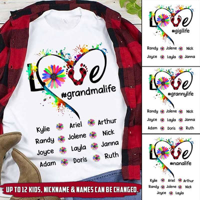 Customized Love Granmalife Gigilife Nanalife T-Shirt PM07JUL21VN2 Gearment S White