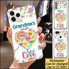 Customized Grandma Nana Gigi heart is full of love flower Phone case PM07JUL21XT3 Phonecase FUEL Iphone iPhone 12