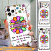Personalized Grandma and Grandkids Rainbow flower personalized Phone Case Phonecase FUEL Iphone iPhone 12
