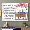 Customized when we get to the end of our lives together canvas PM14JUN21SH2 Dreamship 12x8in