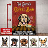 Custom Dog Breeds, Name & Est Coffee Bar Therapy In The Cup Makes People Tolerable Dog Canvas Canvas Dreamship 12x8in