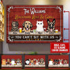 Personalized Dog And Cat Backyard Bar & Grill Canvas PM19JUN21TP4- Wall Art Decor Canvas Dreamship 12x8in