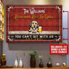 Personalized Dog Backyard Bar & Grill Don't Sit With Us Canvas PM19JUN21TP5- Wall Art Decor Canvas Dreamship