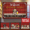 Personalized Dog Backyard Bar & Grill Don't Sit With Us Canvas PM19JUN21TP5- Wall Art Decor Canvas Dreamship 12x8in