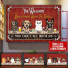 Personalized Dog And Cat Backyard Bar & Grill Canvas PM19JUN21TP3 Canvas Dreamship 12x8in