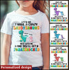 I have a Crazy Daddysaurus Mess with me Funny Youth T-shirt PM26MAY22XT2 Youth Tee Humancustom - Unique Personalized Gifts