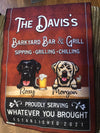 Personalized Backyard Bar & Grill Barkyard Dogs Flag Pht-Ftp031 Garden Flag Dreamship