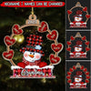 Snowman Grandma Mom Mimi Sweet Heart Kids, Christmas Gift Personalized Ornament LPL17NOV22TP3
