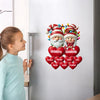 Christmas Grandma & Grandpa Mom & Dad Gnome With Heart Kids Personalized Decal VTX11DEC23CT3