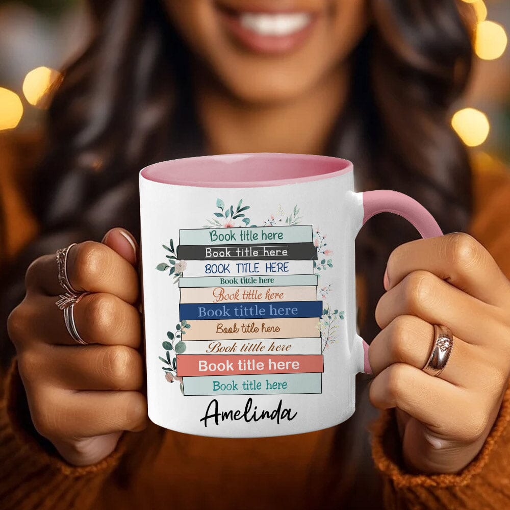 Custom Favorite Book Titles Personalized Accent Mug VTX01NOV23NA2 Accent Mug HumanCustom - Unique Personalized Gifts Made Just for You 