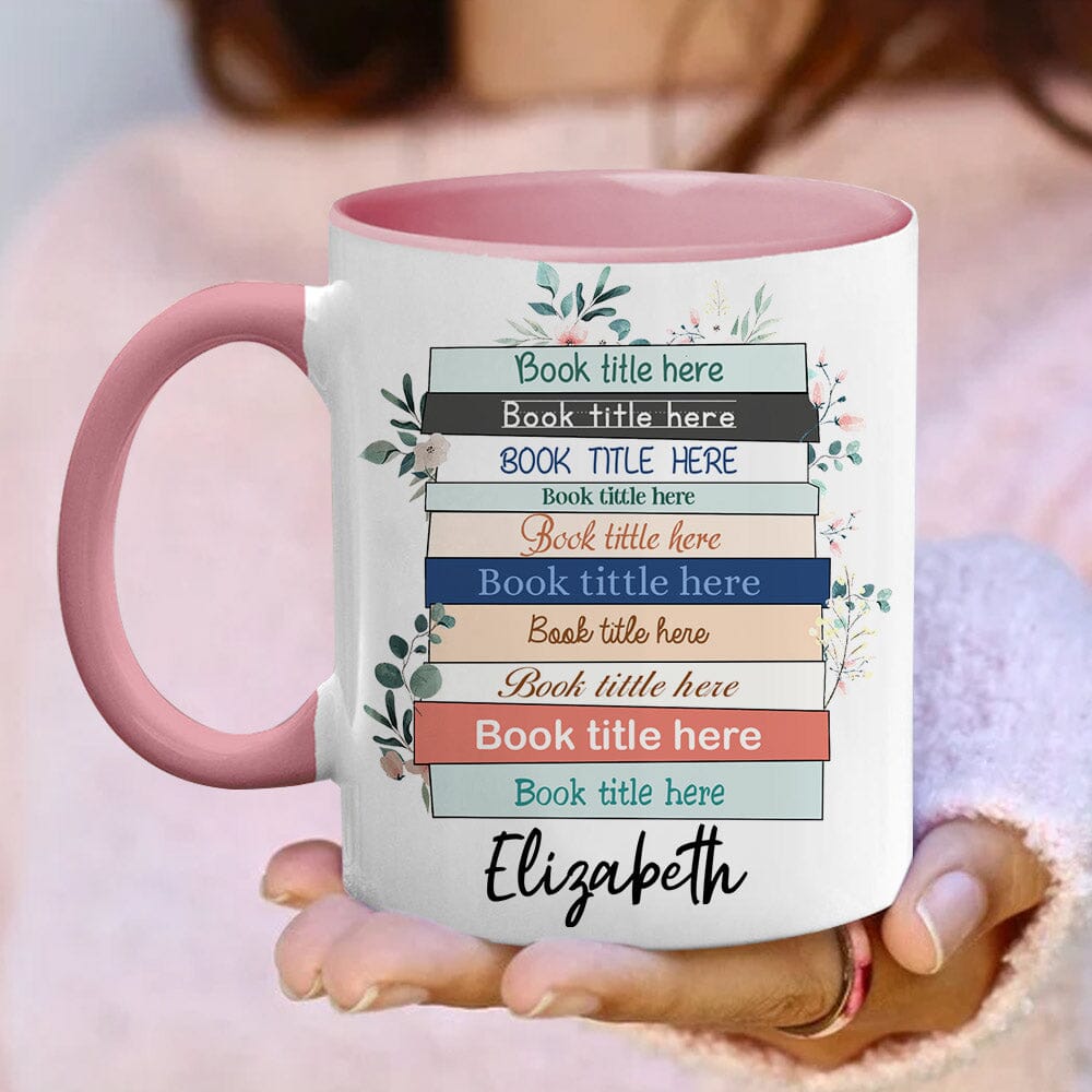 Custom Favorite Book Titles Personalized Accent Mug VTX01NOV23NA2 Accent Mug HumanCustom - Unique Personalized Gifts Made Just for You 