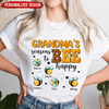 Grandma's Reasons To Be Happy Personalized T-shirt VTX02MAY24KL1