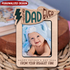Best Dad Ever Custom Kid Photo Personalized 2-layer Wooden Plaque Father's Day Gift VTX04MAY24KL1