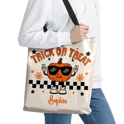 Coolest Pumpkin In The Patch Trick or Treat Personalized Tote Bag VTX09AUG23VA1