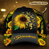 Sunflower Grandma/ Mama/ Nana Personalized Cap VTX09MAY24KL1