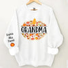 Fall Season Nana Pumpkin With Grandkids' Names Personalized 3D Sweatshirt VTX11AUG23TT3