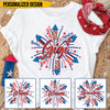 Grandma 4th Of July Patriotic Personalized T-shirt VTX20APR24TT1