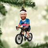 Funny Custom Photo Cyclist Acrylic Ornament VTX20OCT23NA1 Acrylic Ornament HumanCustom - Unique Personalized Gifts Made Just for You Pack 1