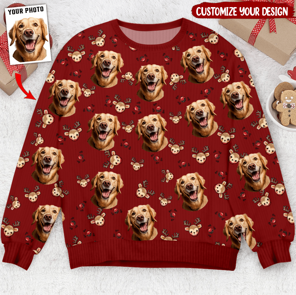 Custom Pet Photo Christmas Personalized 3D Sweater VTX22NOV23KL1 3D Sweater HumanCustom - Unique Personalized Gifts Made Just for You 