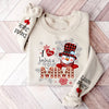 Blessed Snowman Grandma Personalized 2D Sweatshirt Sleeve Custom VTX25OCT23NA1 White T-shirt and Hoodie HumanCustom - Unique Personalized Gifts Made Just for You