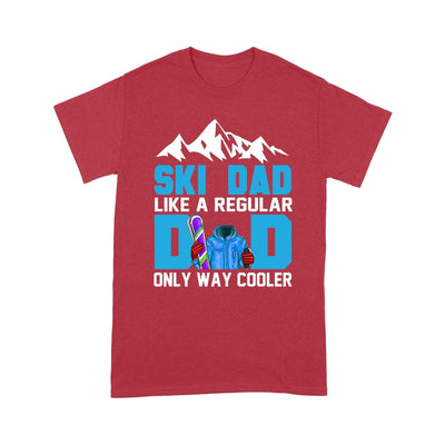Customized Ski Dad Like A Regular Dad Only Way Cooler T-Shirt Pm05Jun21Tq1 2D T-shirt Dreamship S Red