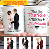 Personalized From Our First Kiss Till Our Last Breath White Mug Mug Dreamship 11oz White
