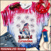 Grandma Gnome Firecracker Grandkids Independence Day Personalized 3D T-Shirt NTN16MAY23XT2 3D T-shirt Humancustom - Unique Personalized Gifts
