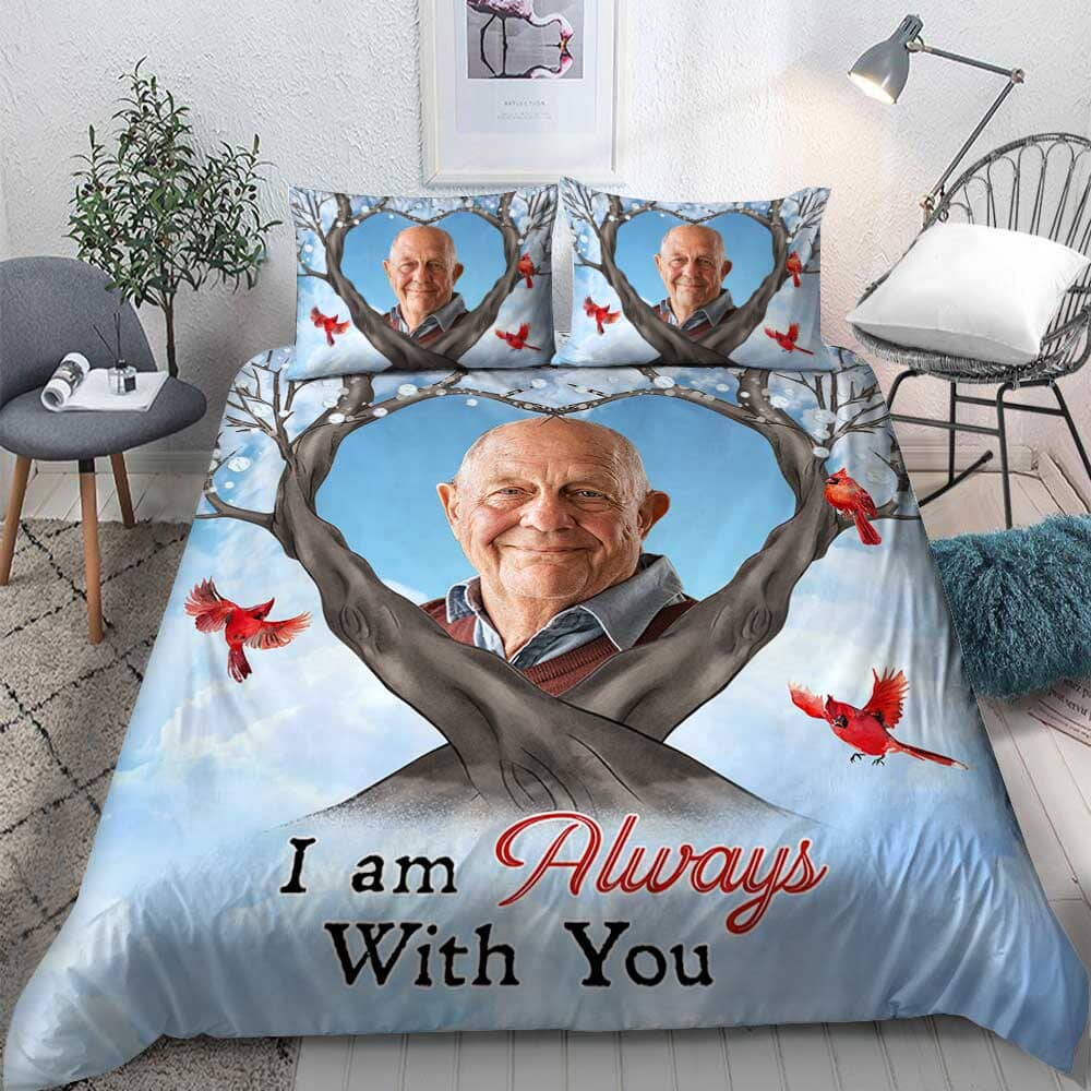 Memorial I'm Always With You Cardinal Bird Personalized Bedding Set NVL07DEC23TP1 Quilt Bedding Set HumanCustom - Unique Personalized Gifts Made Just for You Twin 