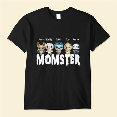Halloween Momster Dadcula With Little Monster Kids Personalized Shirt NVL04JUL23TP2