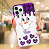 Cute Snowmy Grandma Mom Little Heart Kids Personalized Christmas Phone Case LPL13SEP23TP3 Silicone Phone Case HumanCustom - Unique Personalized Gifts Made Just for You