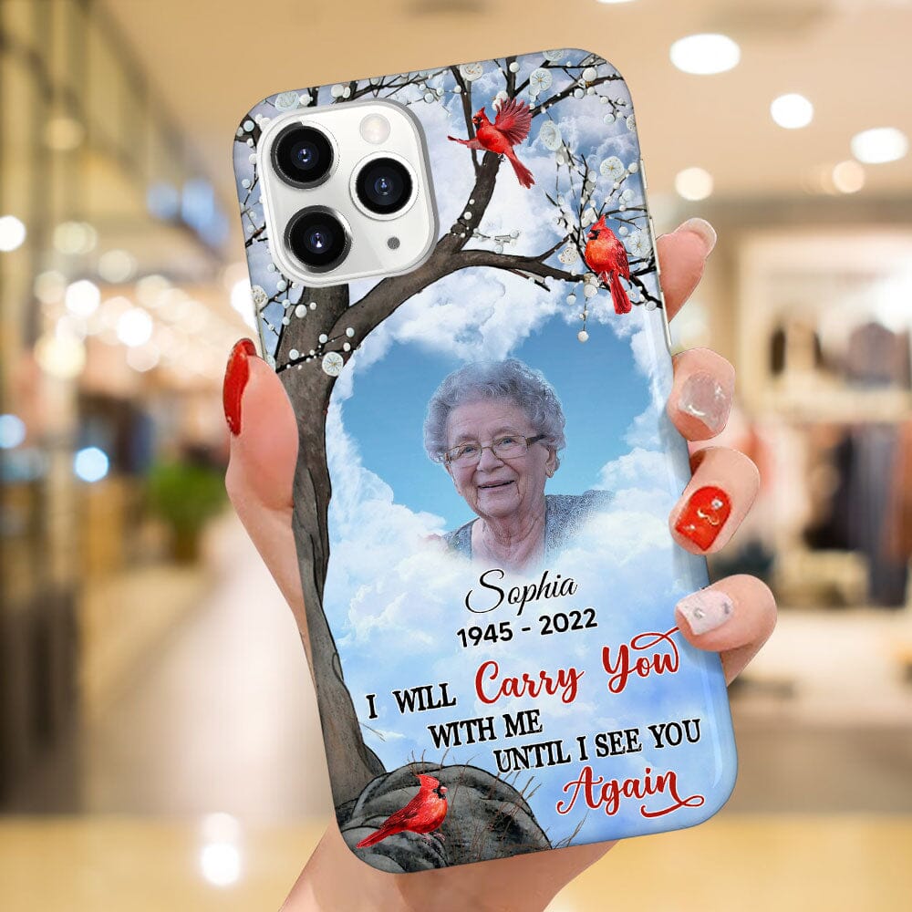 Custom Photo I'll Carry You Personalized Phone case - Memorial Gift For Family NVL27NOV23TP1 Silicone Phone Case HumanCustom - Unique Personalized Gifts Made Just for You 